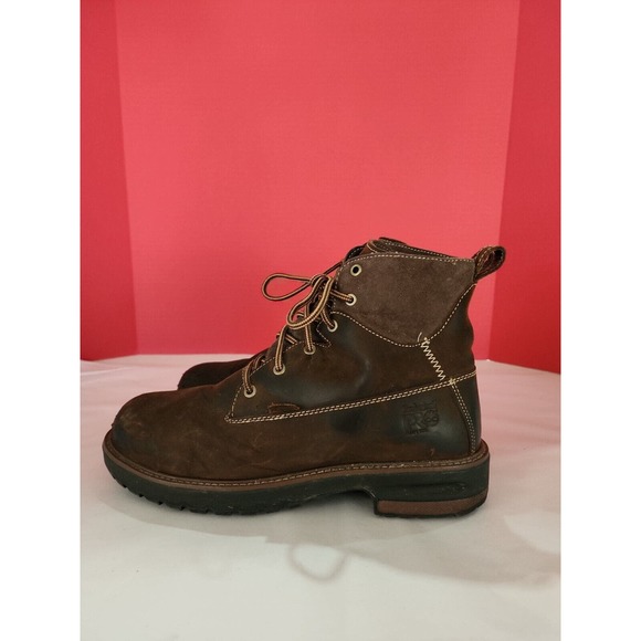Timberland PRO Women's Hightower 6" Alloy Toe Waterproof Work Boot Brown 11 - Picture 6 of 12